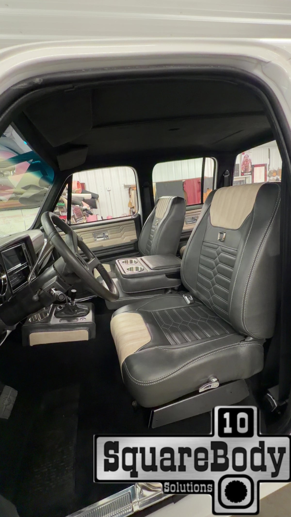 Legacy Series TriMax seats installed in a square body truck