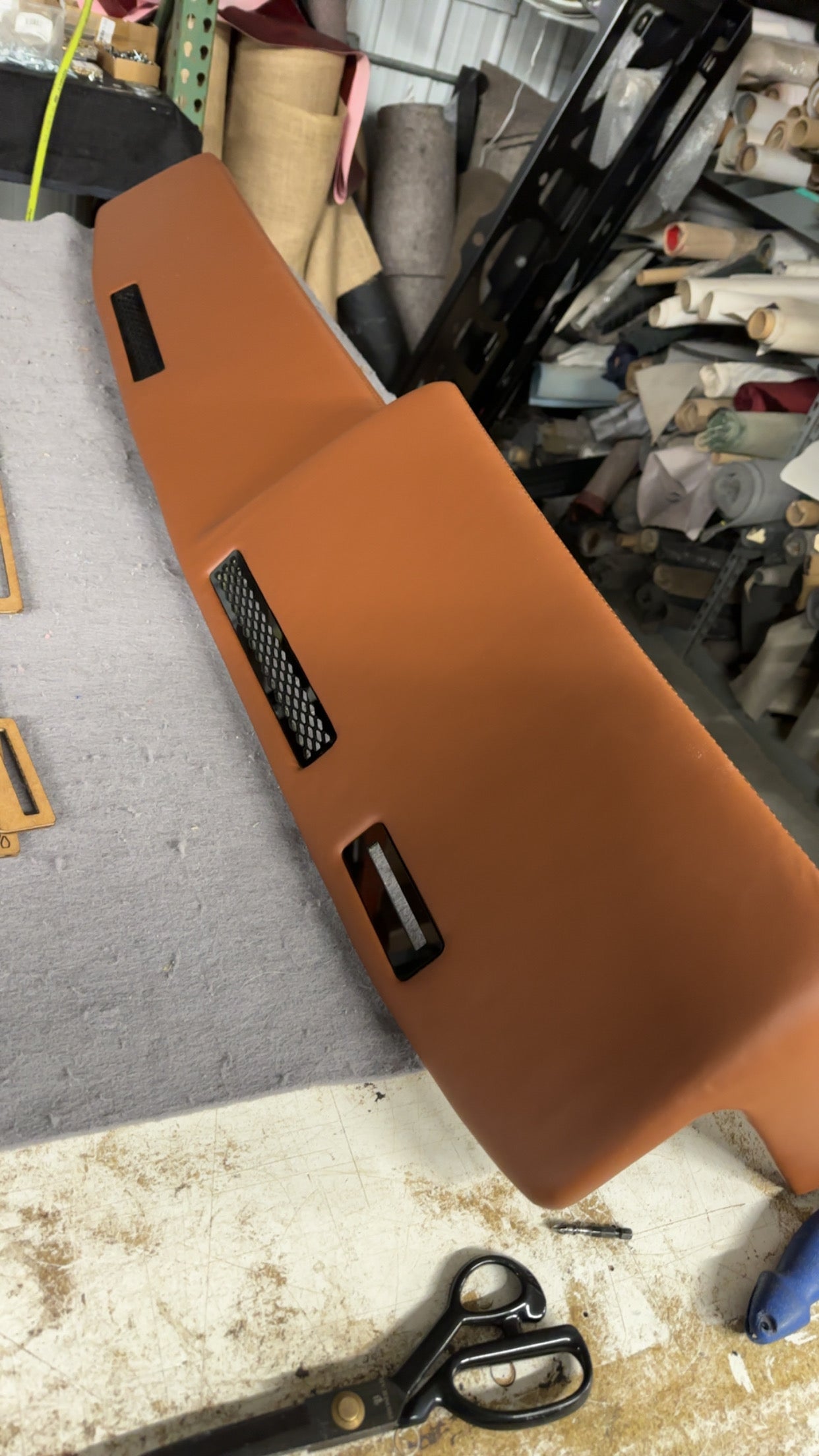 Square Body Leather Wrapped Dash