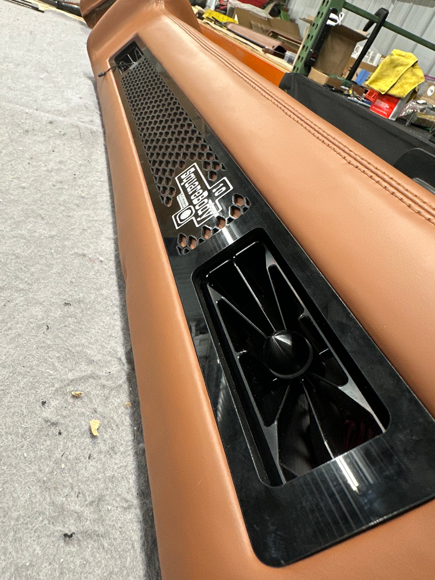 Square Body Leather Wrapped Dash