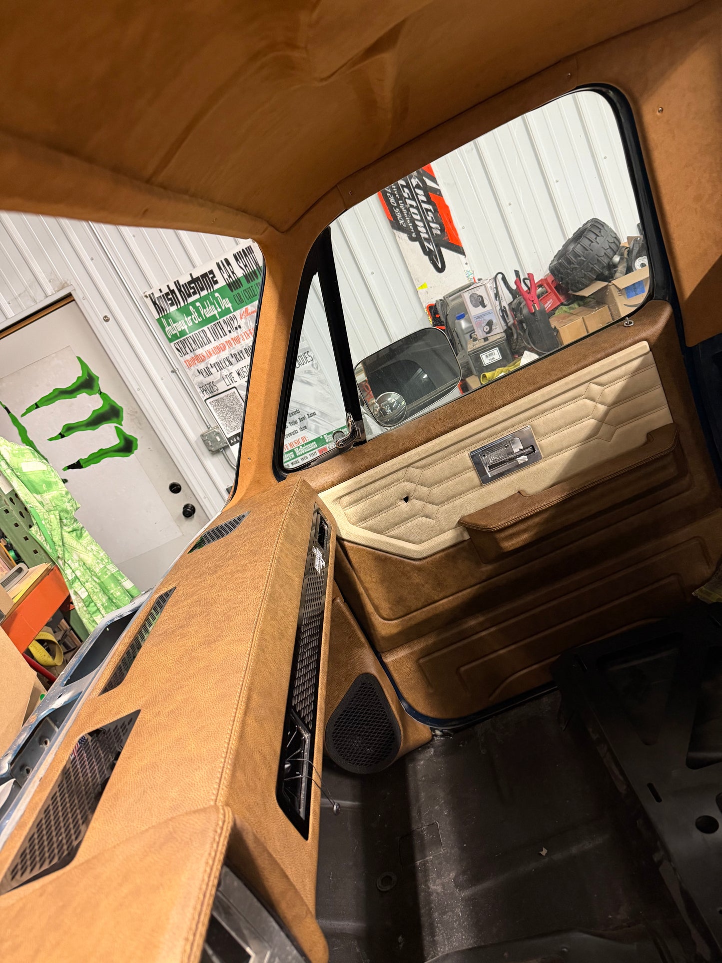 Square Body Leather Wrapped Dash