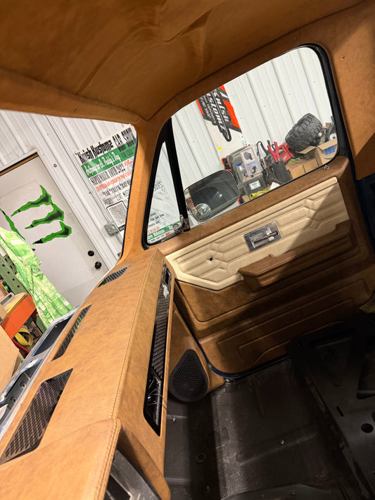 Square Body Leather Wrapped Dash