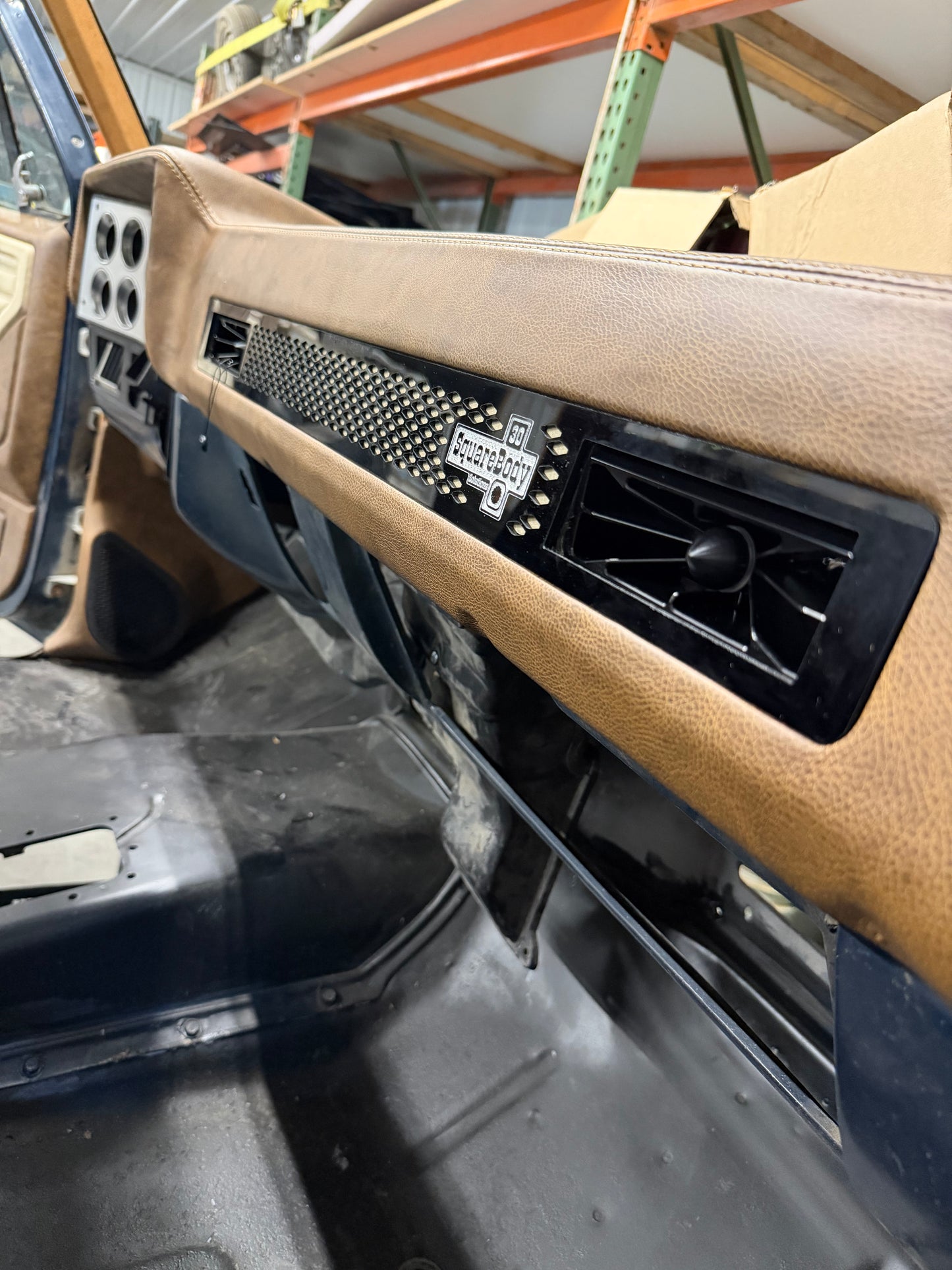 Square Body Leather Wrapped Dash